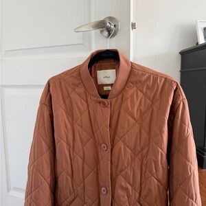 Wilfred Quilted Puffer Jacket - Brown